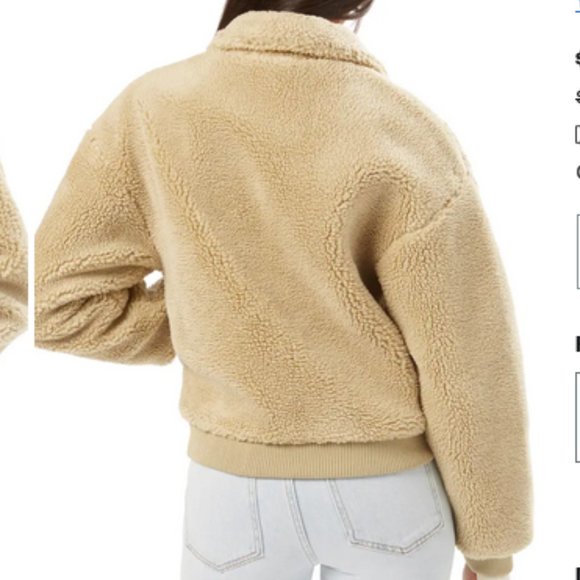 NWT  We Wore What Faux Shearling Bomber - Picture 8 of 12